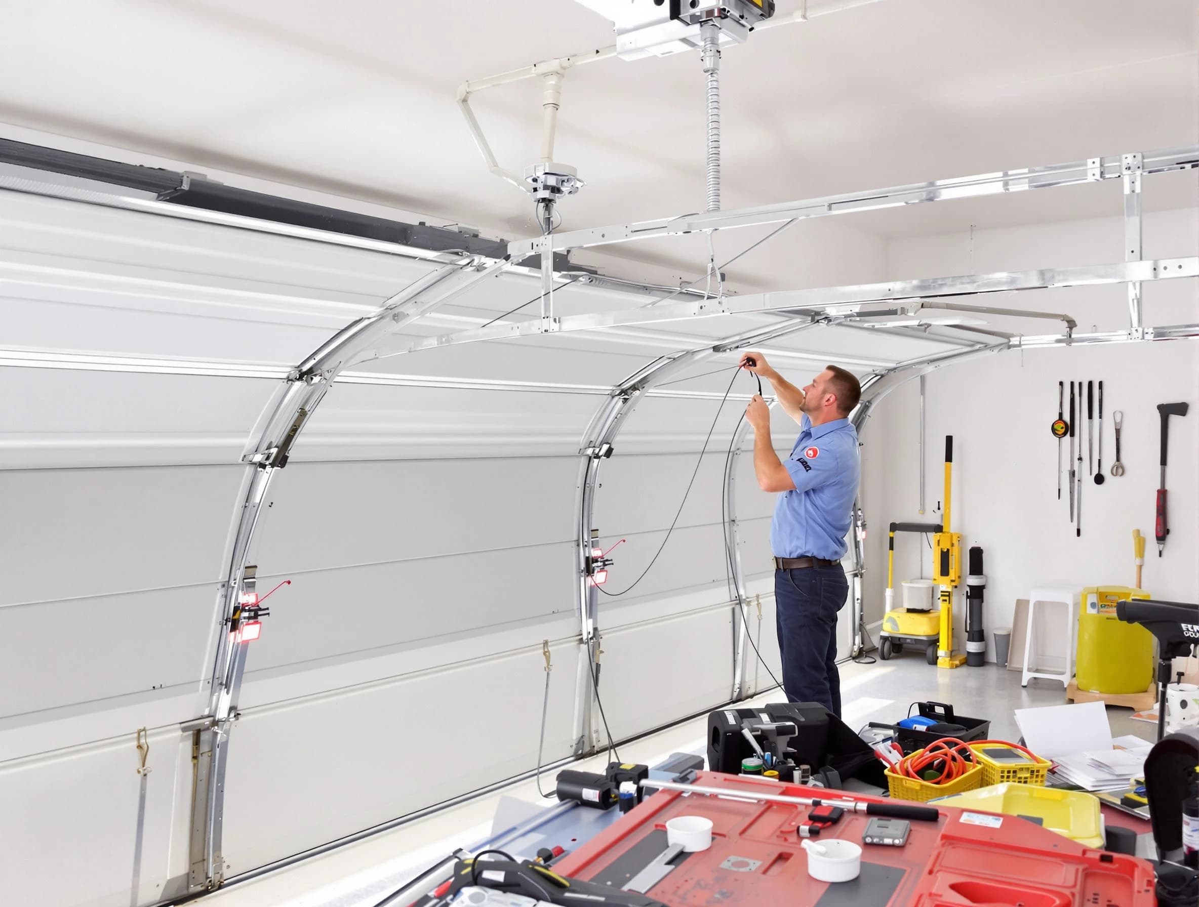 Garage door cable repair service by Monroeville Garage Door Repair in Monroeville