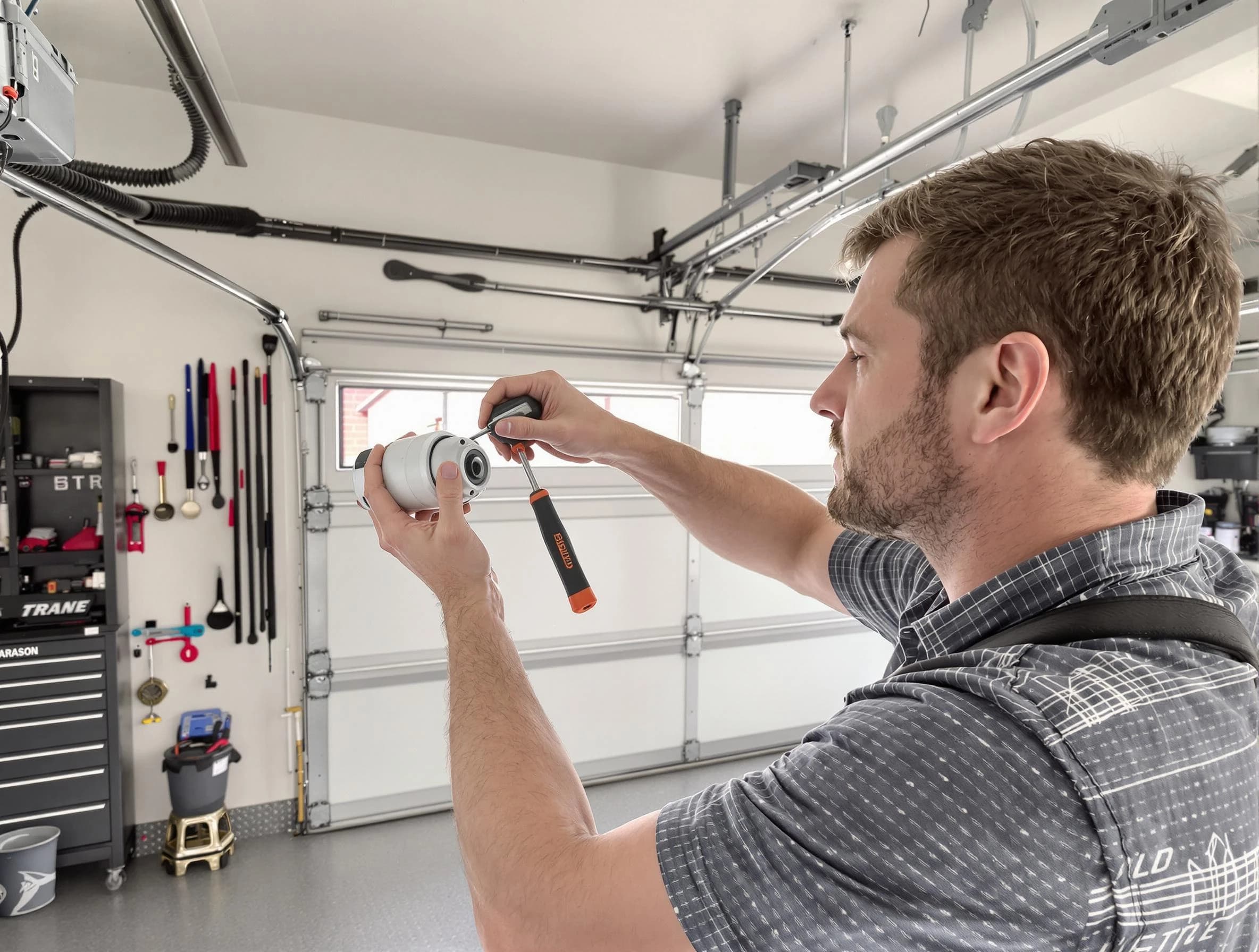 Garage door opener repair service by Monroeville Garage Door Repair in Monroeville