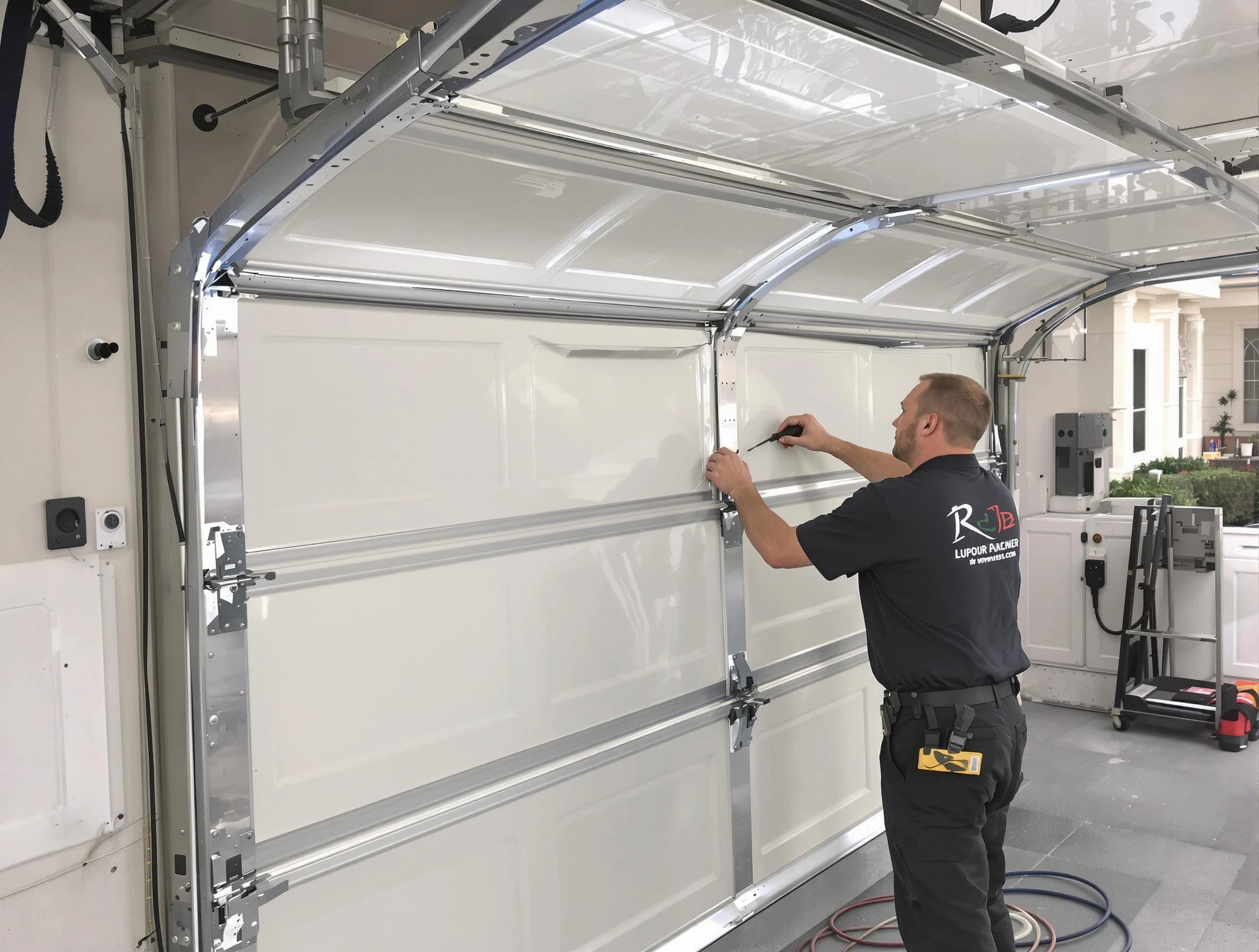Monroeville Garage Door Repair professional performing panel repair in Monroeville