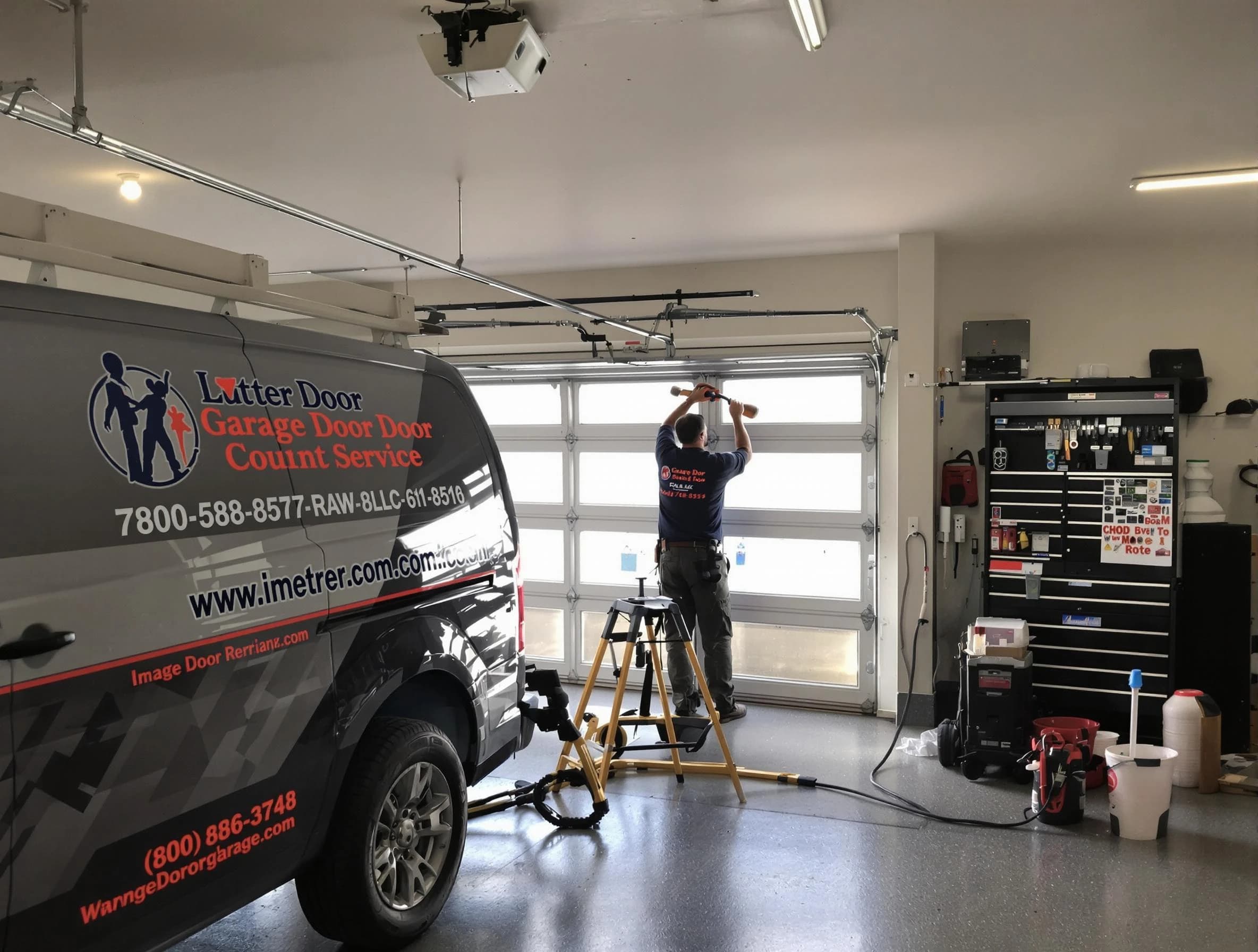 Monroeville Garage Door Repair rapid response team performing same-day repair in Monroeville