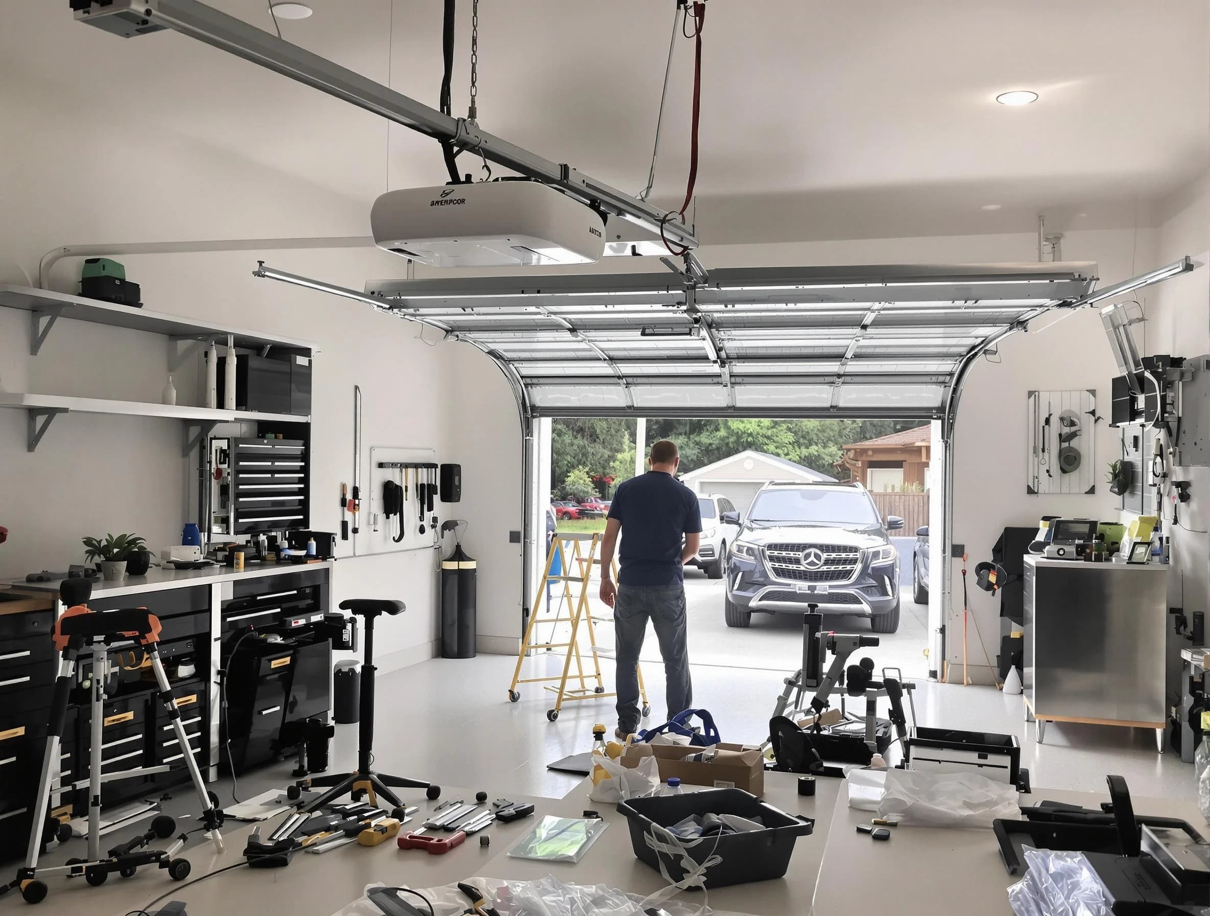 Garage door opener installation by Monroeville Garage Door Repair in Monroeville