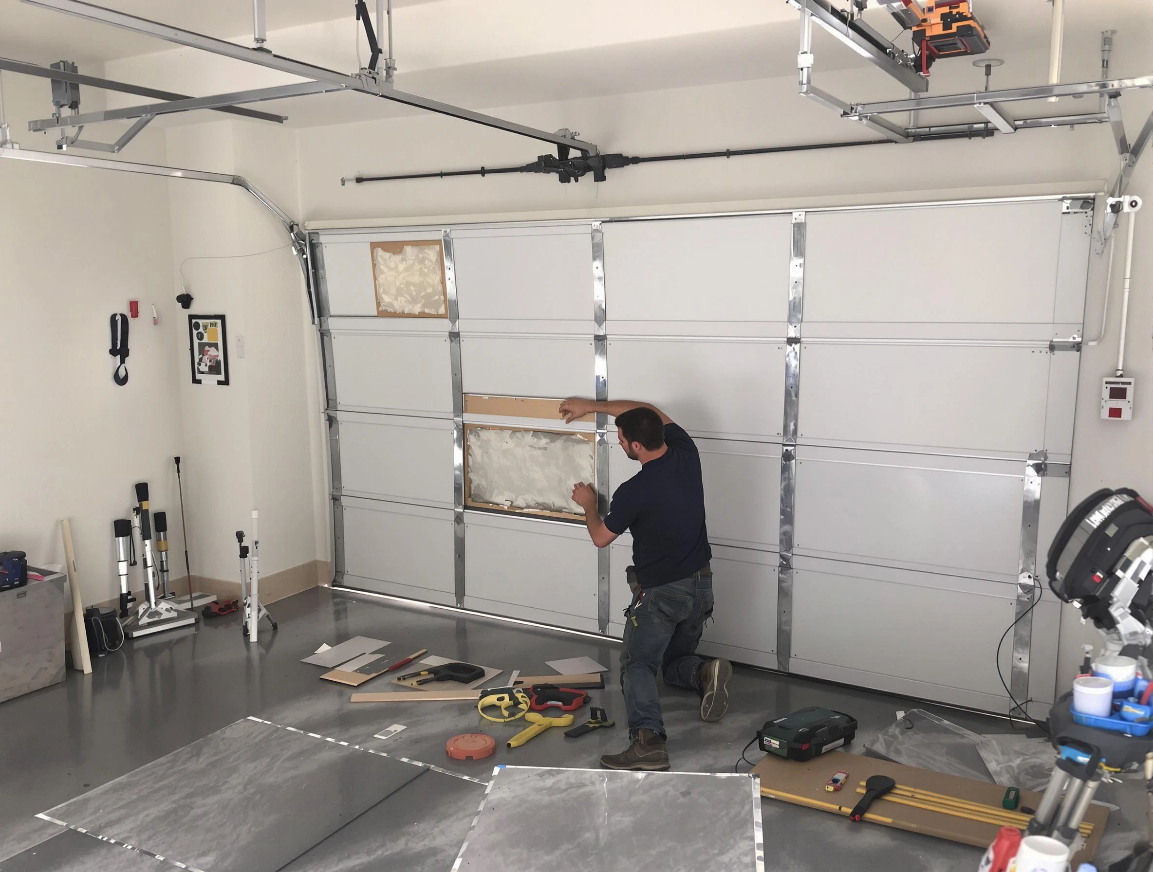 Garage Door Panel Repair in Monroeville