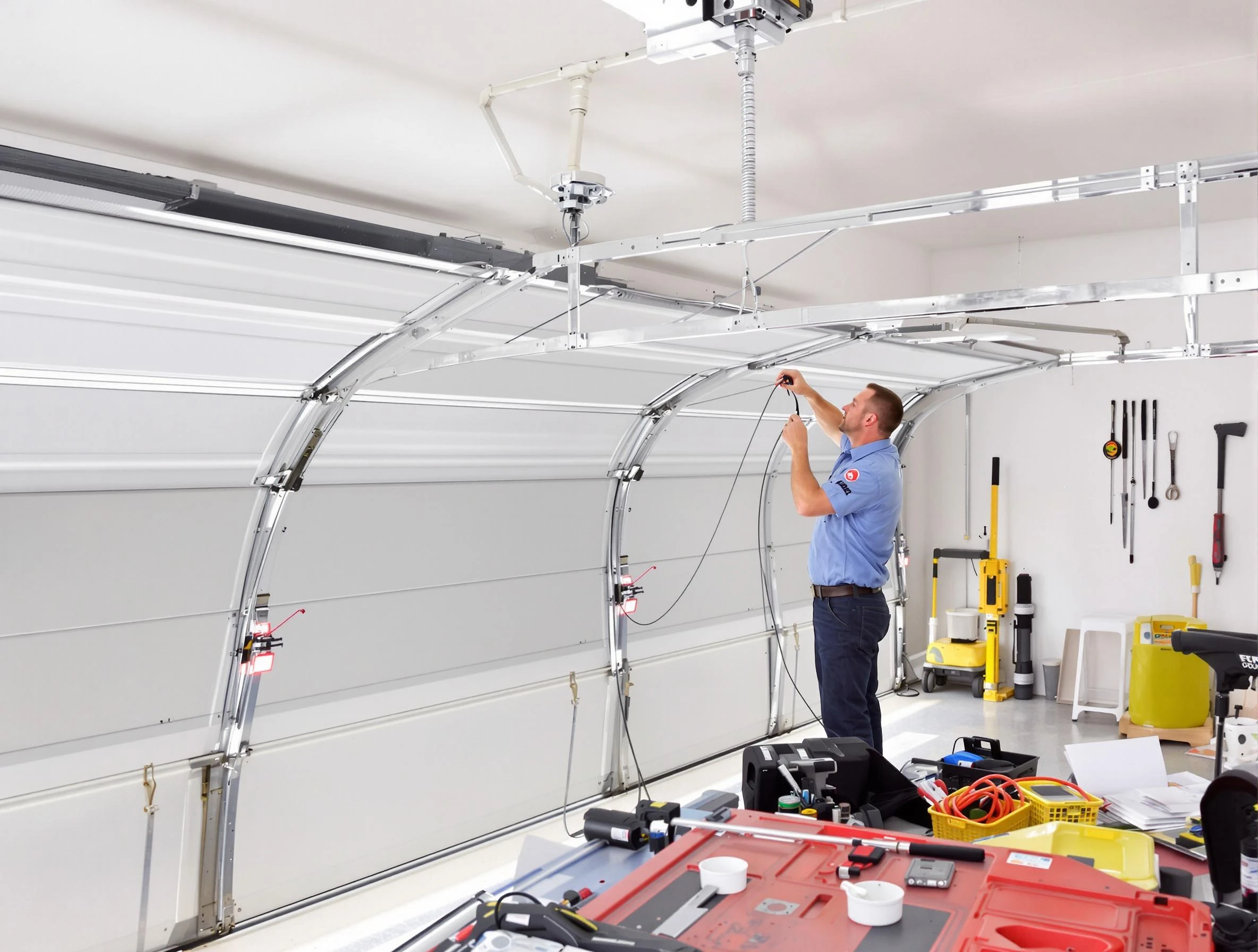 Garage door cable repair service by Monroeville Garage Door Repair in Monroeville