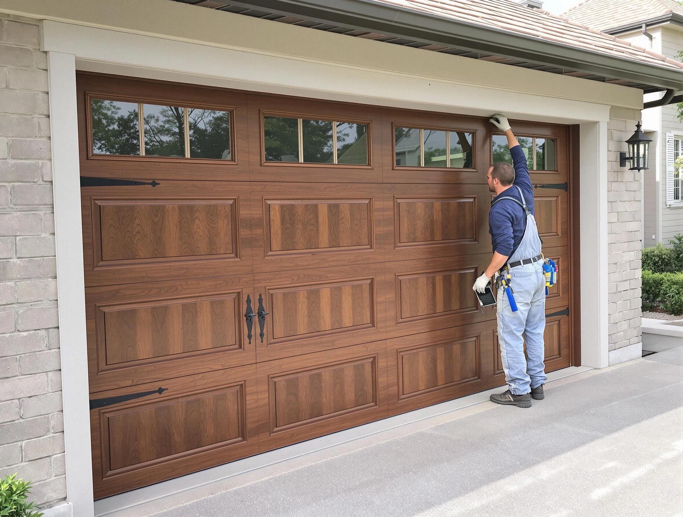 Custom garage door showcase by Monroeville Garage Door Repair in Monroeville
