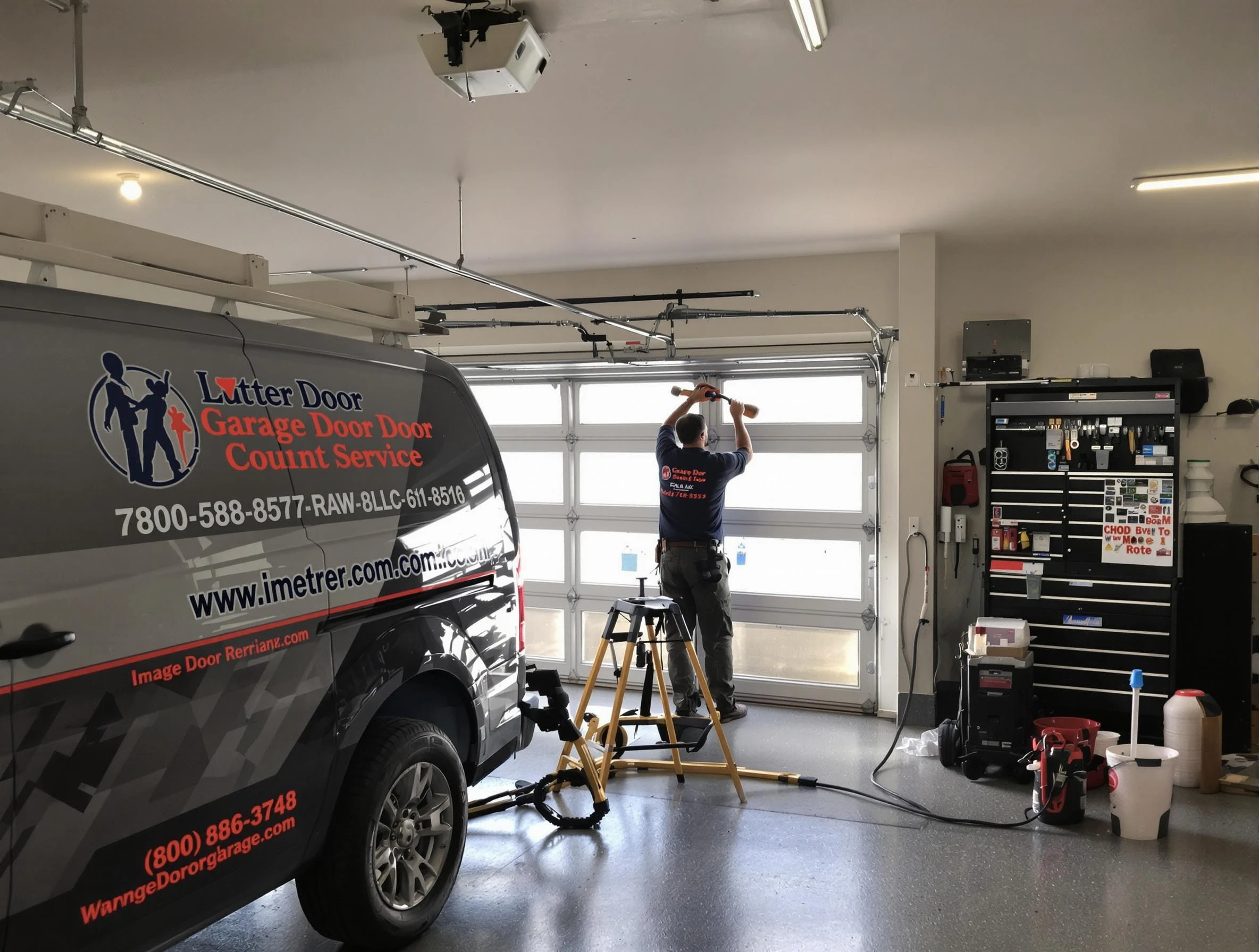 Monroeville Garage Door Repair rapid response team performing same-day repair in Monroeville